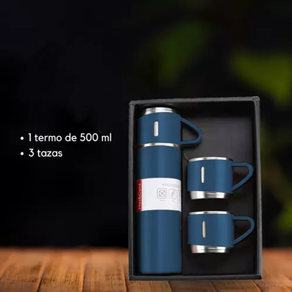 Termo con doble tazas