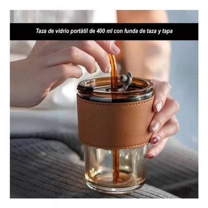 Vaso Mug de vidrio para infusiones