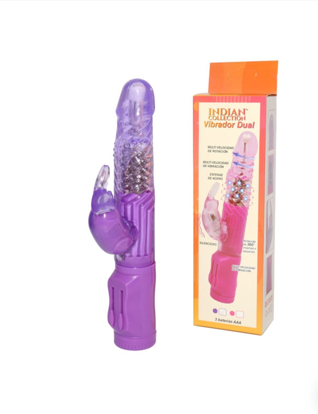 Vibrador dual rotación