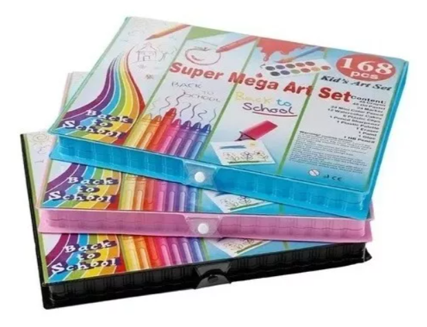 Set de arte 168 pcs colores